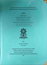 Nilai Al-Qur’an Dalam Ajaran Kesah (Meditasi) Pada Pencak Silat Persaudaraan Setia Hati Terate