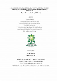 Analisis Kisah Maryam Terhadap Motivasi Single Mother Dalam Buku Inspirasi Parenting Dari Al-Qur’an Karya Mayyadah (Kajian Hermeneutika Jorge J.E Gracia)