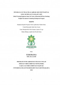 Penghayatan Nilai-Nilai Aqidah Ahlussunnah Wal Jama’ah Melalui Jamaah Yasin (Studi Tentang Kegiatan Jama’ah Yasin Al-Barokah Di Desa Sendang Sampir Kecamatan Gemolong Kabupaten Sragen)