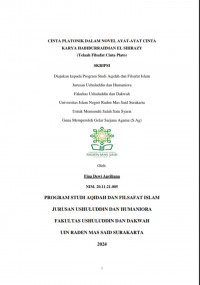 Cinta Platonik Dalam Novel Ayat-Ayat Cinta Karya Habiburrahman El Shirazy (Telaah Filsafat Cinta Plato)