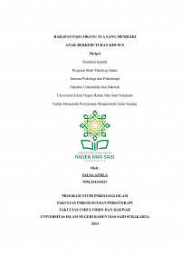 HARAPAN PADA ORANG TUA YANG MEMILIKI ANAK BERKEBUTUHAN KHUSUS