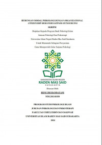 HUBUNGAN MODAL PSIKOLOGI DENGAN ORGANIZATIONAL CITIZENSHIP BEHAVIOR SATPAM OUTSOURCING
