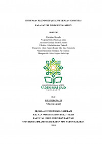 Hubungan Friendship Quality dengan Happiness pada Santri Pondok Pesantren