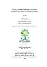 Penyesuaian Diri Pada Mahasiswa Penyandang Disabilitas Netra Jurusan Pendidikan Luar Biasa