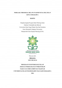 Perilaku Prososial Relawan Komunitas Joli Jolan Kota Surakarta