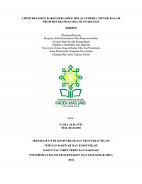 Cyber Branding Bakso Sera Simo Melalui Media TikTok Dalam Mempertahankan Brand Awareness