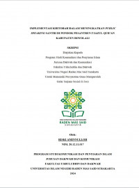 Implementasi Khitobah Dalam Meningkatkan Public Spaking Santri Di Pondok Pesantren I’jazul Qur’an Kabupaten Boyolali