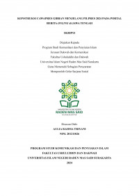 Konstruksi Cawapres Gibran Menjelang Pilpres 2024 Pada Portal Berita Online di Jawa Tengah