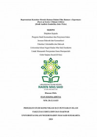 Representasi Karakter Heroik Batman Dalam Film Batman v Superman: Dawn of Justice Ultimate Edition (Studi Analisis Semiotika John Fiske)