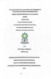 Analisis Framing Majalah Tempo Pada Pemberitaan Politik Dinasti Gibran Rakabuming Raka (Model Framing Zhongdang Pan & Kosicki).