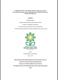 CYBER BRANDING ARD SPORT SRAGEN MELALUI AKUN  INSTAGRAM @ardsport_jerseyprinting DALAM MENINGKATKAN BRAND AWARENESS