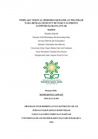 Perilaku Seksual Berisiko Kehamilan Pranikah Pada Remaja Di Dusun Bungkus Jatiroyo Jatipuro Karanganyar