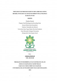 IMPLEMENTASI PROGRAM KHUSUS BINA DIRI BAGI SISWA DIFABEL INTELEKTUAL DI SLB MANDIRI PUTRA JUMAPOLO KARANGANYAR