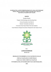 DAMPAK POLA ASUH OTORITER ORANGTUA DALAM INTERAKSI SOSIAL REMAJA DI DESA KEDUNGHARJO KECAMATAN MANTINGAN KABUPATEN NGAWI