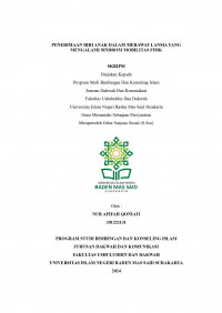 PENERIMAAN DIRI ANAK DALAM MERAWAT LANSIA YANG MENGALAMI SINDROM MOBILITAS FISIK