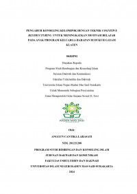 Pengaruh Konseling Kelompok Dengan Teknik Cognitive Restructuring  Untuk Meningkatkan Motivasi Belajar Pada Anak Program Keluarga Harapan Di Dukuh Gayam Klaten