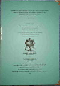 Penerapan Self Control Dalam Self Disclosure Di Media Sosial Whatsapp  Pada Mahasiswa Bimbingan Dan Konseling Islam Angkatan 2020