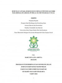 HUBUNGAN ANTARA HOMESICKNESS DENGAN PENYESUAIAN DIRI PADA REMAJA DI ASRAMA PUTRI AL-MA’SHUM BABAKAN TEGAL