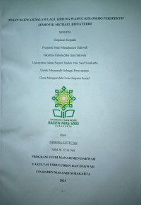 PESAN DAKWAH DALAM LAGU KIDUNG WAHYU KOLOSEBO PERSPEKTIF SEMIOTIK MICHAEL RIFFATERRE