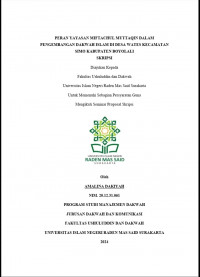 Peran Yayasan Miftachul Muttaqin Dalam Pengembangan Dakwah Islam Di Desa Wates Kecamatan Simo Kabupaten Boyolali