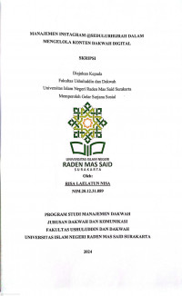 Manajemen   Media   Sosial   Instagram @sedulurhijrah Dalam Mengelola Konten Dakwah Digital