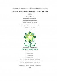 Penerimaan Diri Keluarga Yang Memiliki Anak Down Syndrome