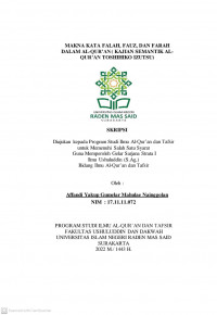 MAKNA KATA FALA, FAUZ, DAN FARAH DALAM AL-QUR'AN (KAJIAN SEMANTIK AL-QUR'AN TOSHIHIKO IZUTSU)