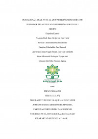 Penggunaan Ayat-Ayat Al-Qur'an sebagai Pengobatan di Pondok Pesantren An-Najah Dawar Boyolali