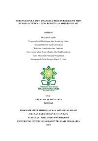 Hubungan Pola Asuh Orangtua Dengan Resiliensi Pada Remaja Di Dusun Ii Desa Bendungan Simo Boyolali