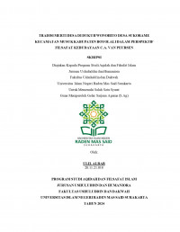 Tradisi Merti Desa Di Dukuh Wonohito Desa Sukorame Kecamatan Musuk Kabupaten Boyolali Dalam Perspektif Filsafat Kebudayaan C.A. Van Peursen