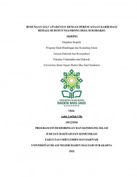 Hubungan Self Awareness Dengan Perencanaan Karir Bagi Remaja Di Dusun Ngandong Desa Sukoharjo