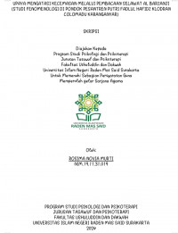 Upaya Mengatasi Kecemasan Melalui Pembacaan Selawat Al Barzanji  (Studi Fenomenologi Di Pondok Pesantren Putri Fadlul Hafidz Klodran Colomadu Karanganyar)