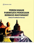 Perencanaan Pariwisata Perdesaaan Berbasis Masyarakat sebuah pendekatan