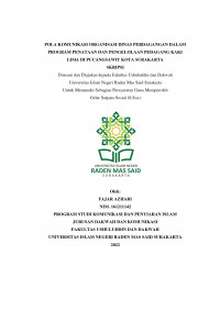 POLA KOMUNIKASI ORGANISASI DINAS PERDAGANGAN DALAM PROGRAM PENATAAN DAN PENGELOLAAN PEDAGANG KAKI LIMA DI PUCANGSAWIT KOTA SURAKARTA