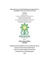 Peran Ibu Dalam Mengembangkan Kemampuan Akademik Anak Tuna Rungu-Wicara