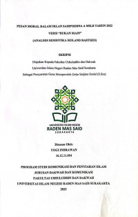 Pesan Moral dalam Iklan Sampoerna A Mild Tahun 2022 Versi “Bukan Main” (Analisis Semiotika Roland Barthes)