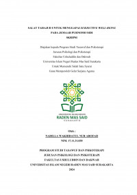 Salat Tahajud Untuk Menggapai Subjective Well-Being Pada Jemaah Purnomo Sidi