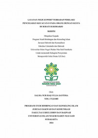 Layanan Peer Support Terhadap Perilaku Pencegahan Kecacatan Pada Orang Dengan Kusta Di SEHATI Sukoharjo