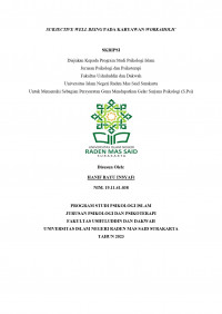 Subjective Well-Being Pada Karyawan Workaholic