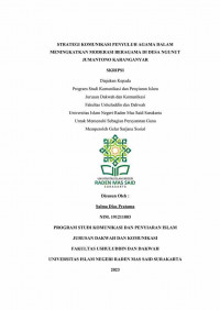 Strategi Komunikasi Penyuluh Agama Dalam Meningkatkan Moderasi Beragama Di Desa Ngunut
Jumantono Karanganyar.