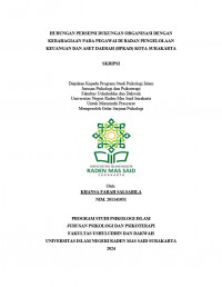 Hubungan Persepsi Dukungan Organisasi Dengan Kebahagiaan Pada Pegawai Di Badan Pengelolaan Keuangan Dan Aset Daerah (BPKAD) Kota Surakarta