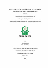 PESAN DAKWAH DALAM FILM MENCARI HILAL KARYA ISMAIL BASBETH (ANALISA SEMIOTIK ROLAND BARTHES)