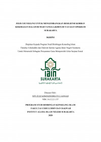 Peer Counseling untuk Mengembangkan Resiliensi Korban Kekerasan dalam Rumah Tangga (KDRT) di Yayasan SPEK-HAM Surakarta