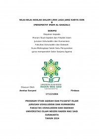 Nilai-Nilai Akhlak Dalam Lirik Lagu Jang Karya Oon B (Perspektif Imam Al-Ghazali)