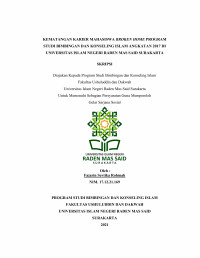 KEMATANGAN KARIR MAHASISWA BROKEN HOME PROGRAM STUDI BIMBINGAN DAN KONSELING ISLAM ANGKATAN 2017 DI UIN RADEN MAS SAID SURAKARTA