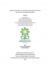 HUBUNGAN KETAKUTAN AKAN KEGAGALAN DENGAN INTENSI KECURANGAN AKADEMIK MAHASISWA