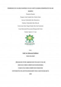 Peribadatan Aliran Kepercayaan Sapta Darma Perspektif Islam