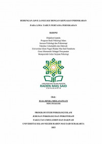 Hubungan Love Language Dengan Kepuasan Pernikahan Pada Lima Tahun Pertama Pernikahan