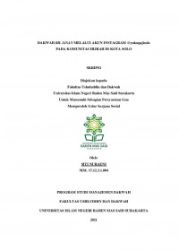 DAKWAH BIL LISAN MELALUI AKUN INSTAGRAM @yukngajisolo PADA KOMUNITAS HIJRAH DI KOTA SOLO