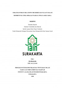 STRATEGI PUBLIC RELATIONS THE HERITAGE PALACE DALAM MEMBENTUK CITRA SEBAGAI WAHANA WISATA KELUARGA